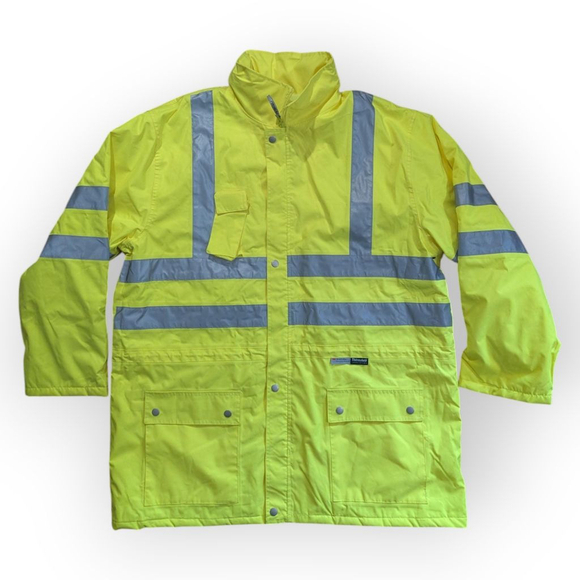 Ergodyne Glowear Jacket 8375 Hi-Vis Workwear Insulated 5XL Neon Yellow - Picture 1 of 14